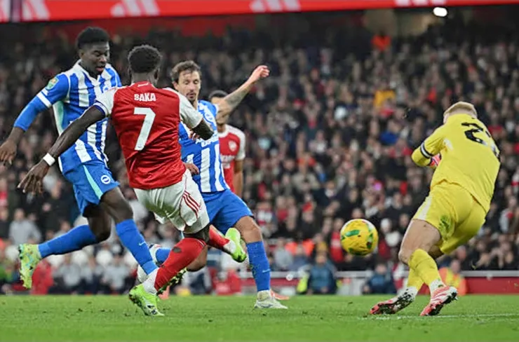 沙卡補射入網助阿仙奴勝2:0