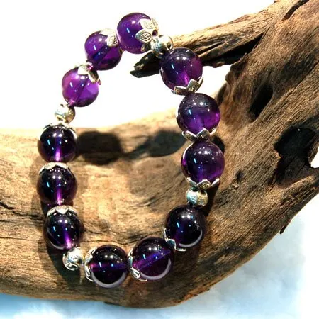 魁鉞運星高能量紫晶手鍊