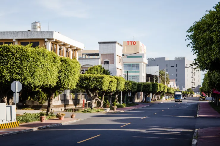 假日時的福興工業區顯得非常清幽