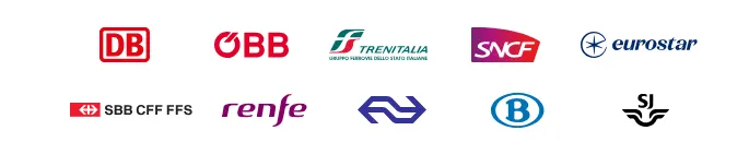 eurail pass 合作的各國歐鐵公司
