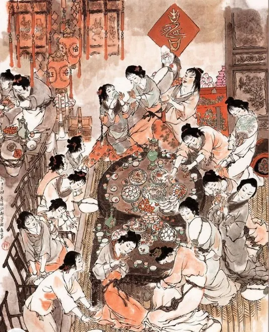 畫家戴敦邦筆下《红樓夢》第六十三回 壽怡紅群芳開夜宴  