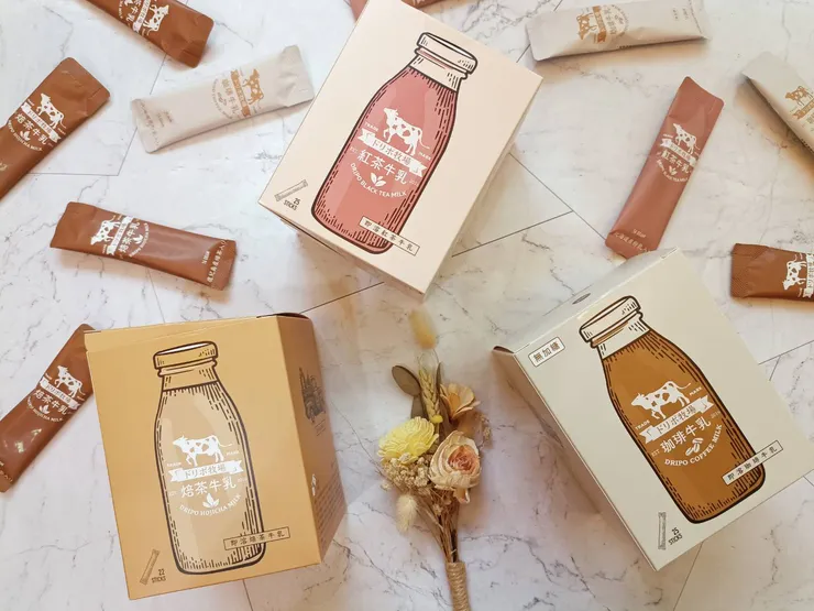 Dripoドリポ牧場咖啡牛乳、焙茶牛乳、紅茶牛乳