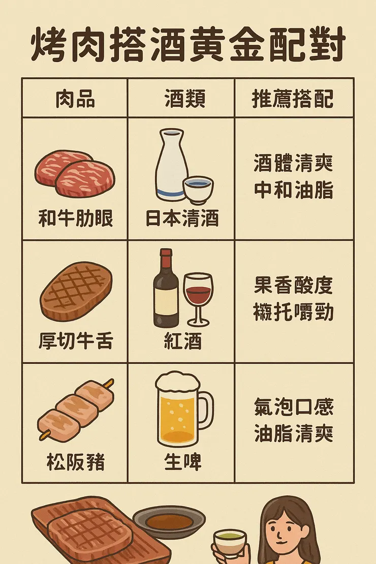 烤肉搭酒黃金配對