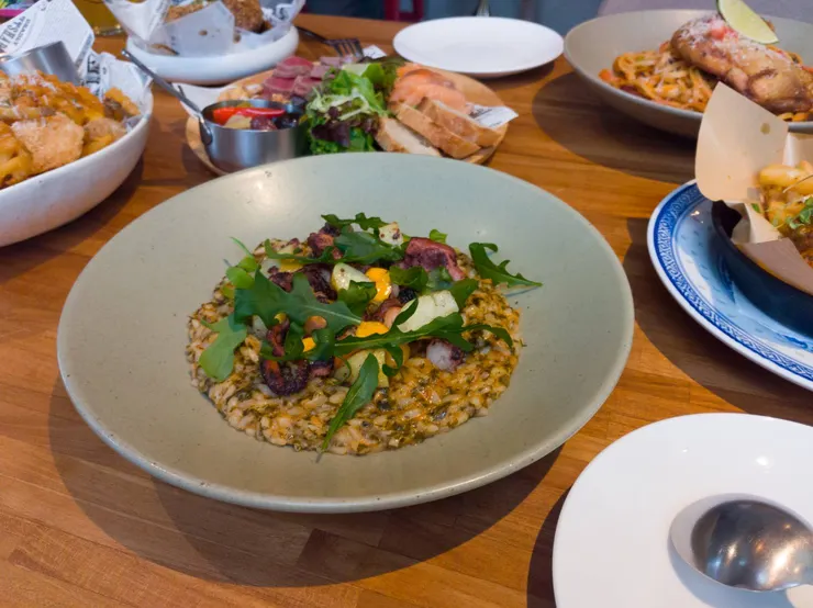 炭烤油封章魚海鮮燉飯