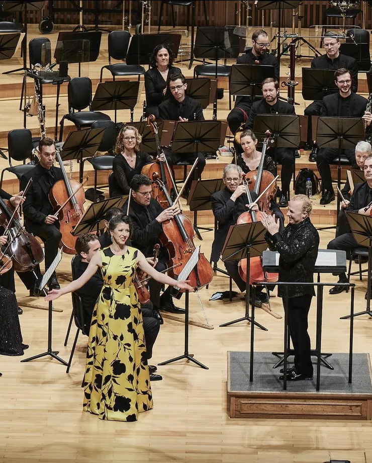 指揮巨星亞尼克與女高音莉賽特．奧羅佩薩。（牛耳藝術提供）