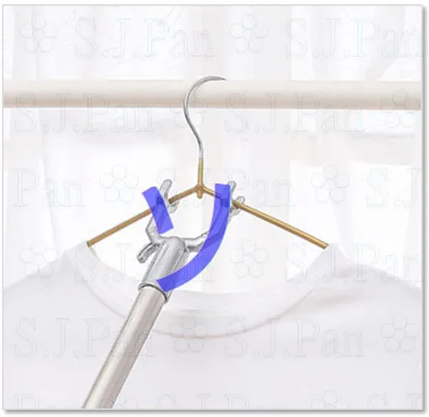 處理高處的衣物很方便喔！