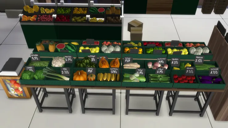 從高處看蔬果區就是這樣。是不是很吸引?