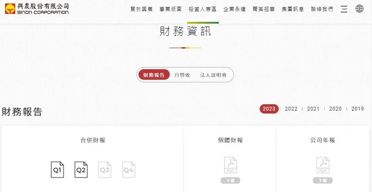 資料來源：興農股份有限公司官方網頁