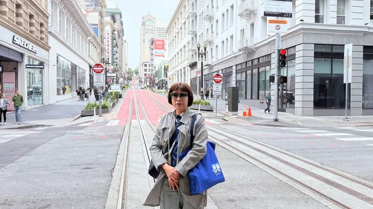 叮叮車的路徑都是斜坡