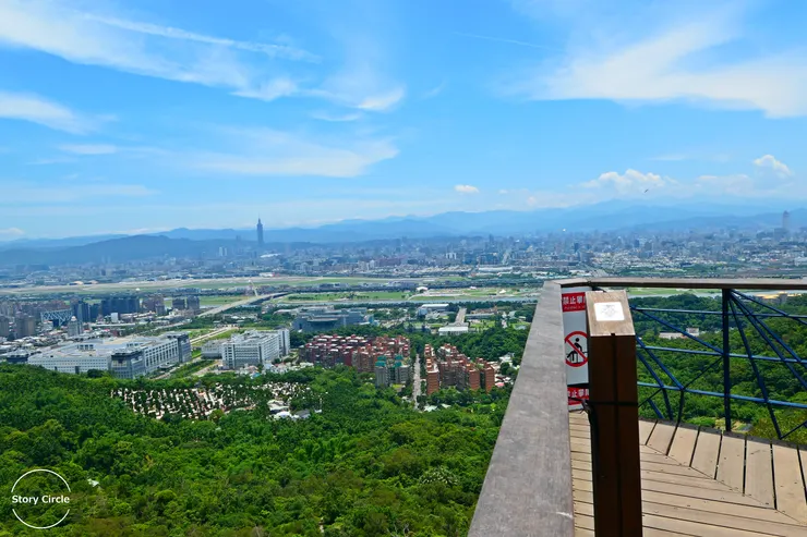 劍潭山上眺望台北