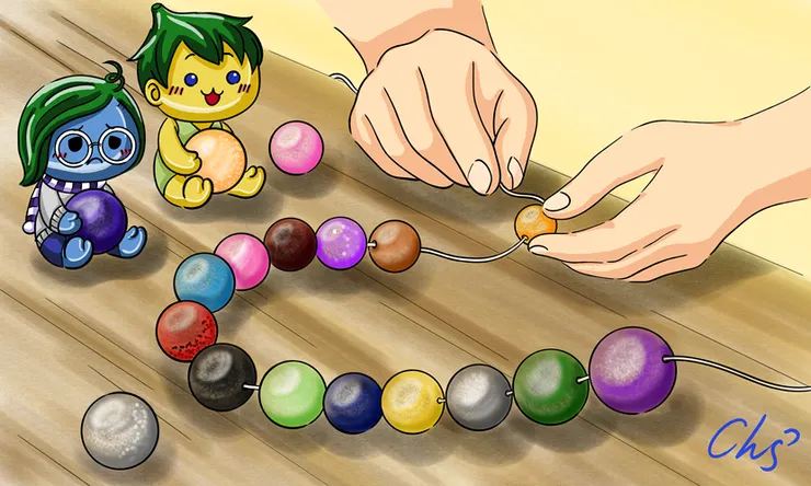 生活中的壓力與無力經過拋光琢磨，成為一條獨一無二美麗的手鍊