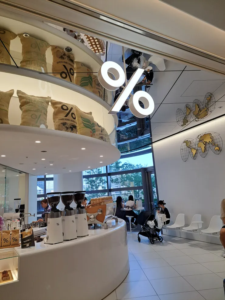 六本木內的 “%咖啡店”