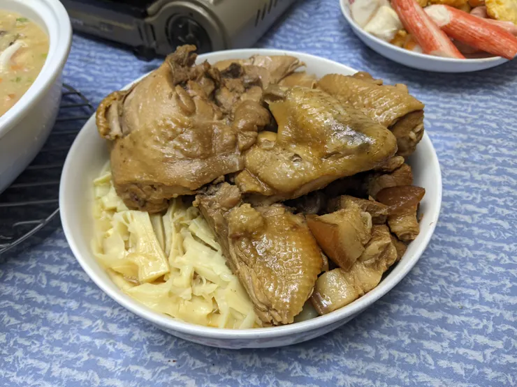 筍子搭配滷肉，有夠香！