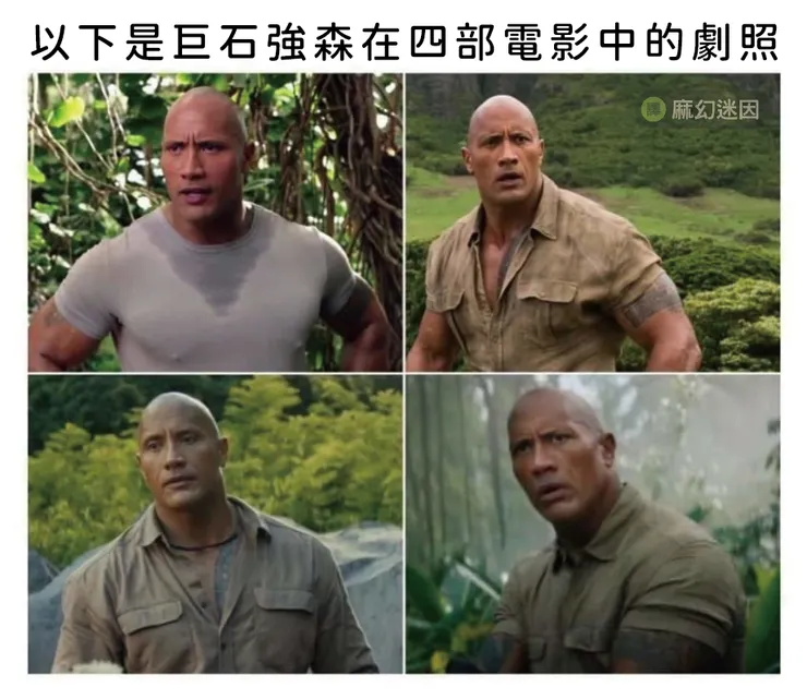 像巨石強森這樣，本身就自帶支援的類型片，也得找到他來演才會成立