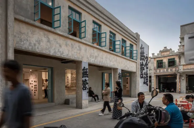 無名營造社展廳街道面