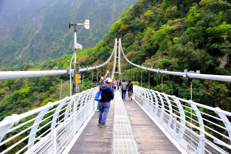 【在山月吊橋上】