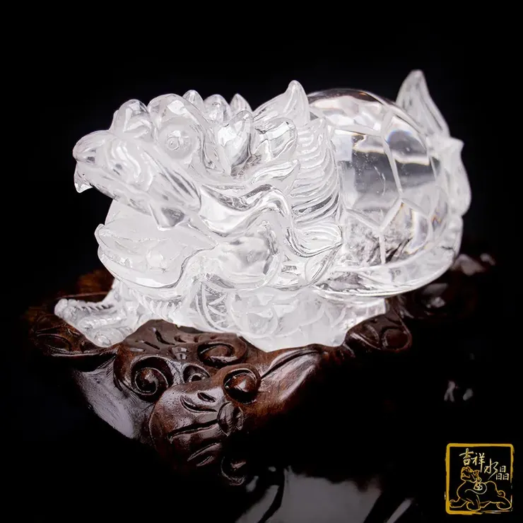 白水晶龍龜 1.16kg 安家化煞