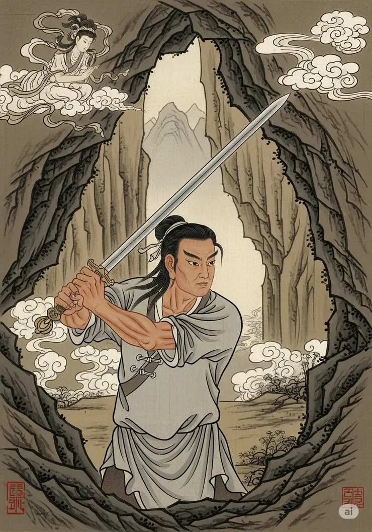 俞秀蓮的未婚夫孟思昭，雖然不在身邊，卻是一位真正的俠士。他曾因行俠仗義而殺人，為了躲避追捕，流亡在外，隱姓埋名。