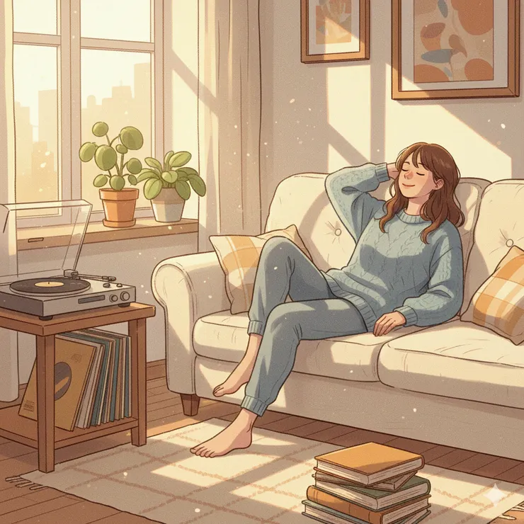 夢想中的休假情境。 (不過才休第一天公司就有人打電話來問事情了...) 