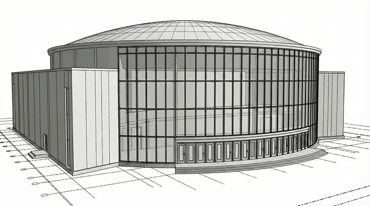 Revit BIM model prepared for real-time rendering workflow