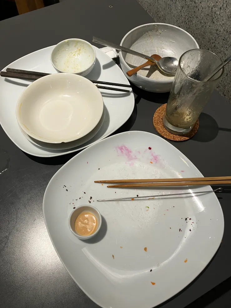 好吃度爆表！完食舔淨的餐盤ＸＤ