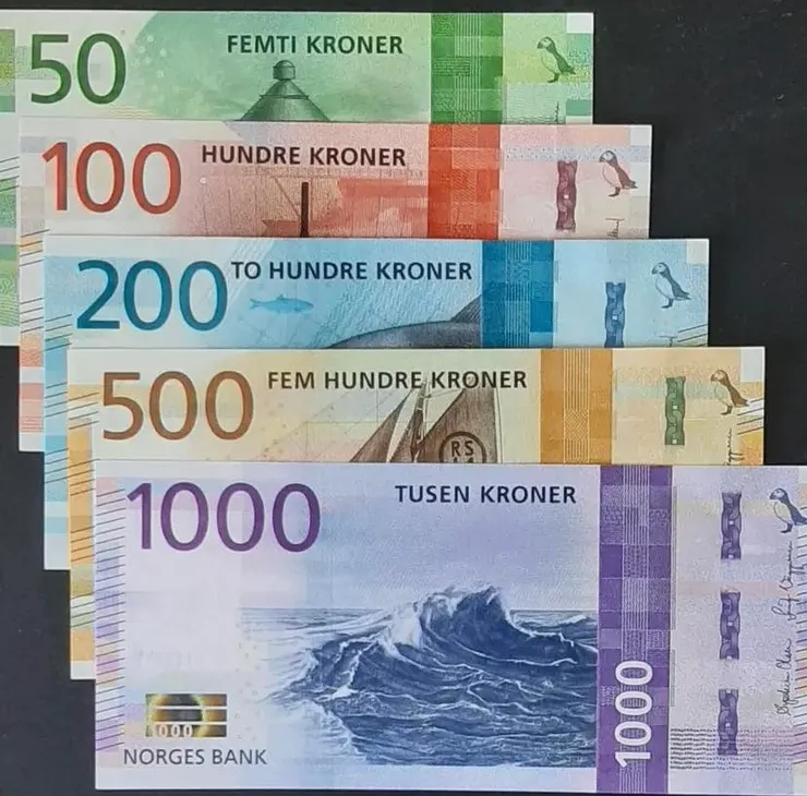挪威克朗各面額紙鈔