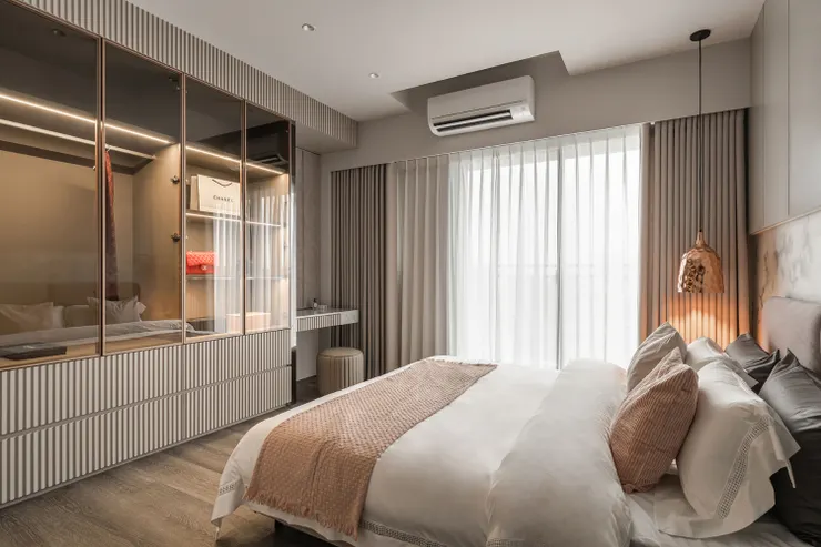 (作品呈現：鼎宇森林之星A2-我的鄰居就叫做「森林」徜徉在綠景中的空間設計｜藝瓦高雄室內空間設計)