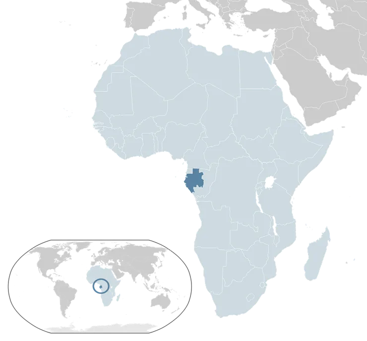 加彭位於中非沿海