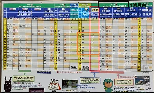 くらまる公車時刻表
