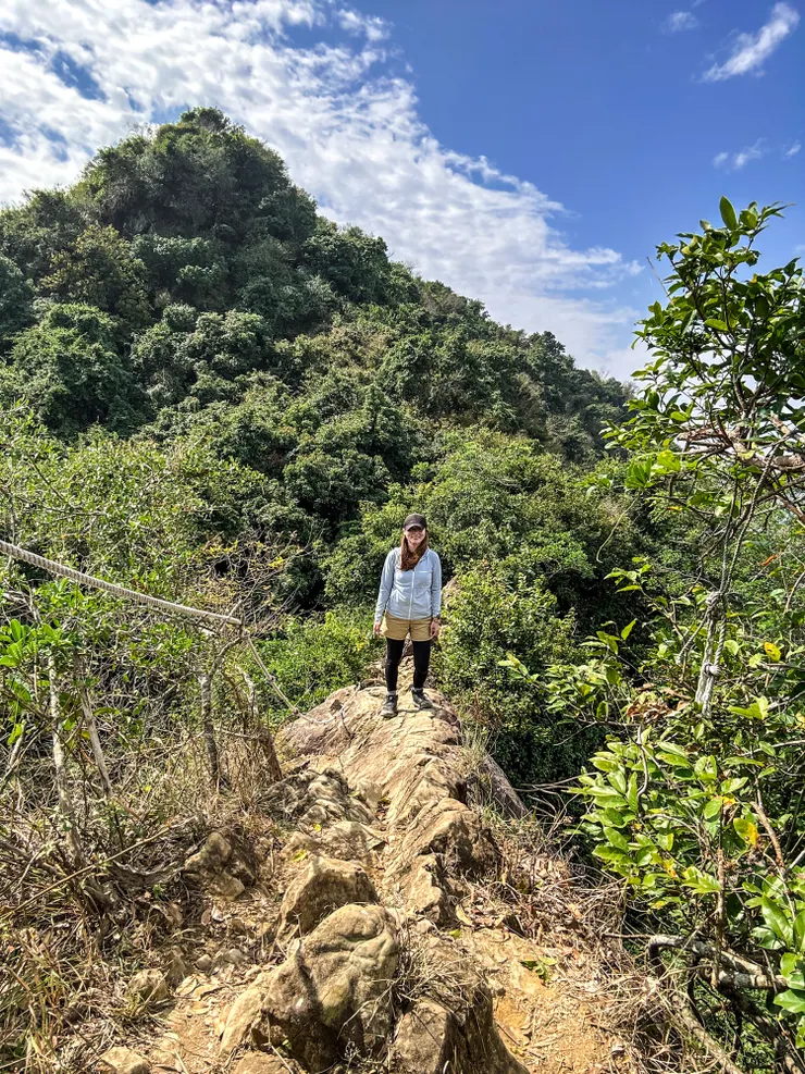 福美山後還有一小段岩稜