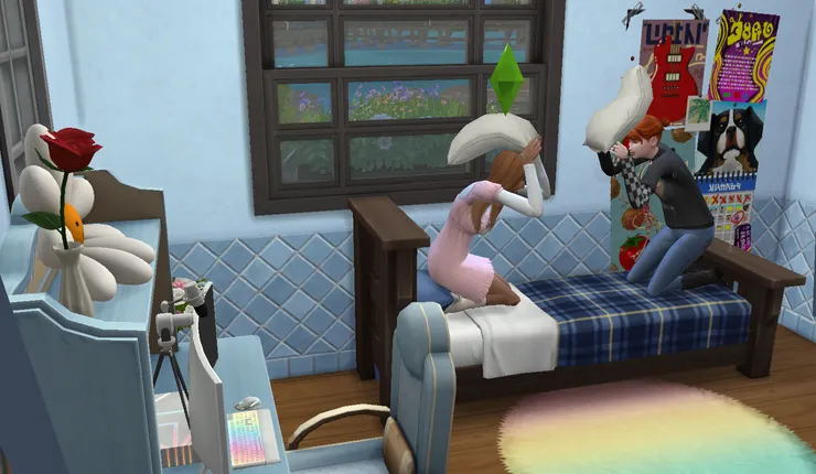 一直待在家裡玩~