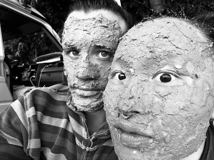 在Varna路邊敷臉照（個人很愛這張）