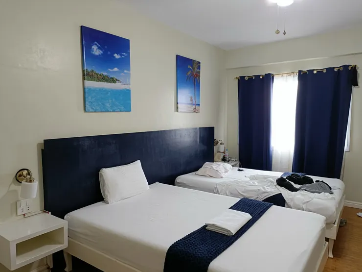 住了兩個禮拜的房間~雙人市景房(會有專人打掃喔!)