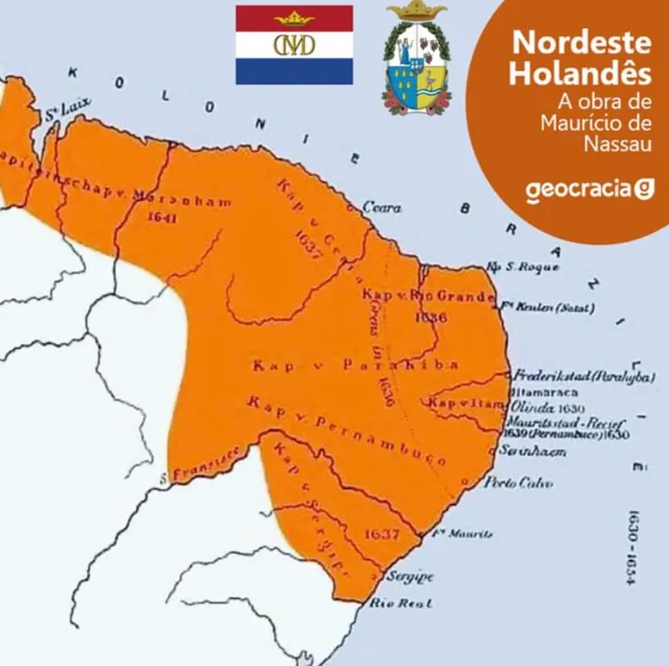 十七世紀中期荷蘭曾殖民巴西東北部