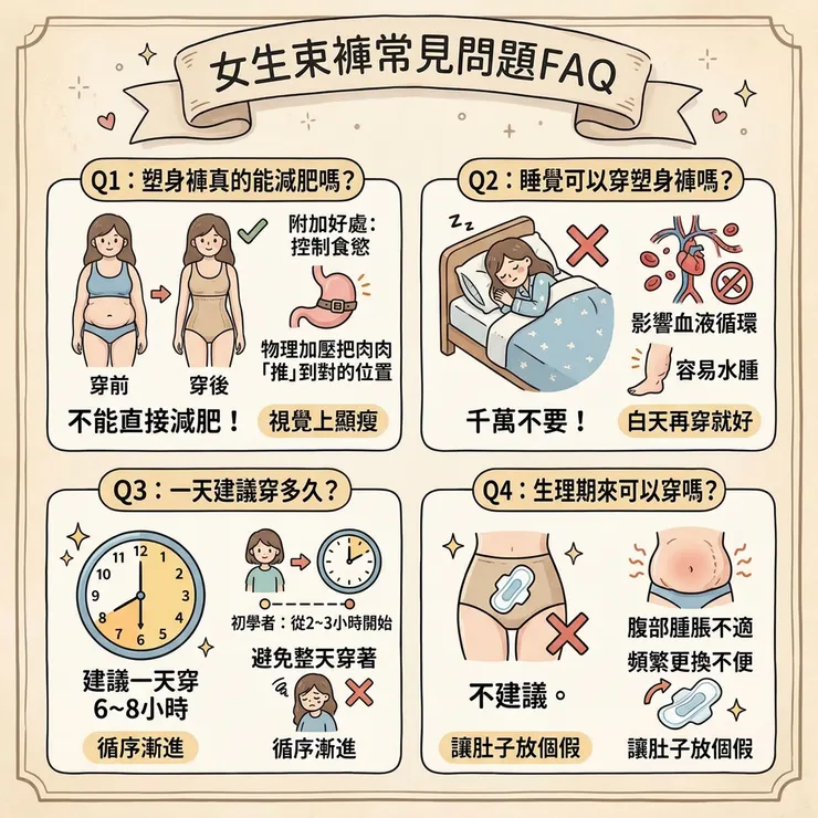 女生束褲常見問題FAQ