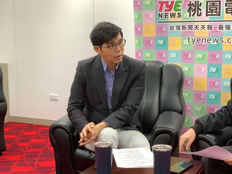 許彥輝細說桃園體育政策。圖：劉康彣攝