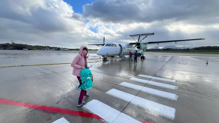 風雨中登機到斯沃爾韋爾 Svolvær