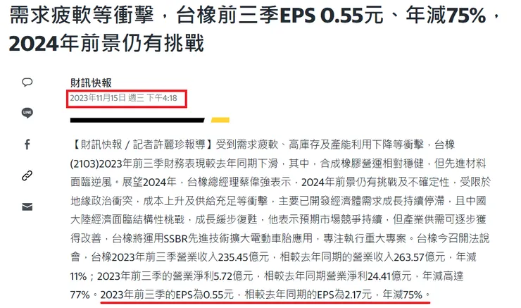 新聞-2023Q3獲利