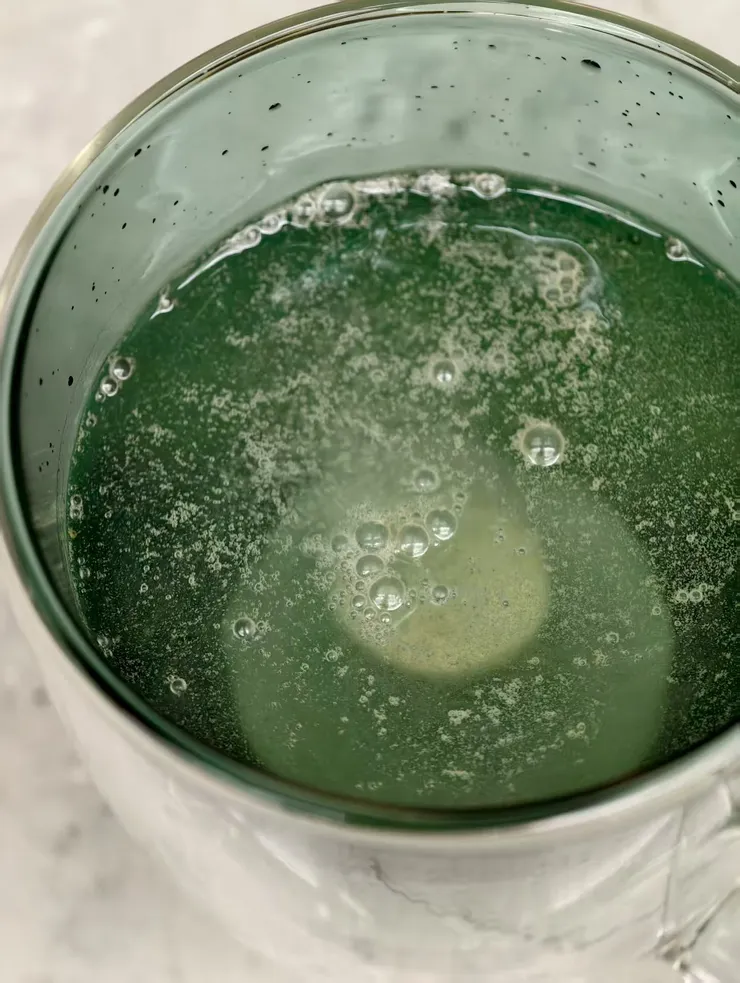 發泡的瞬間很療癒。