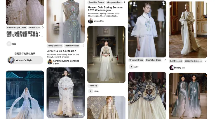 我很喜歡用Pinterest 快速視覺圖像收藏  HEAVEN GAIA2020春夏