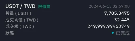 BitoPro 買進紀錄