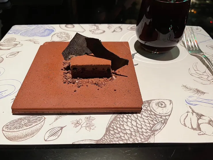 巧克力慕斯 美式chocolate mousse Pair、 American coffee