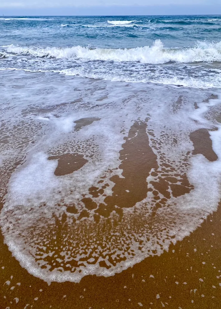 每一波打上來的浪花，都是一幅美麗圖畫