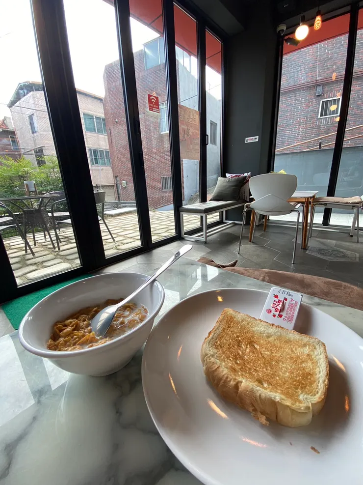 咖啡店簡單早餐