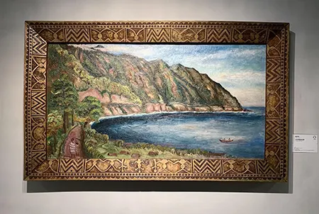 *臺灣總督上山滿之進委託臺灣首位入選日本帝展的畫家陳澄波繪製,現屬日本山口縣立美術館收藏