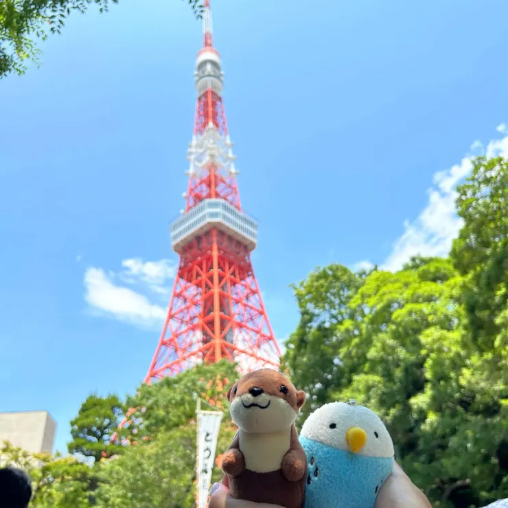 在隊伍旁拿出兩小隻打卡一下也很不錯啦