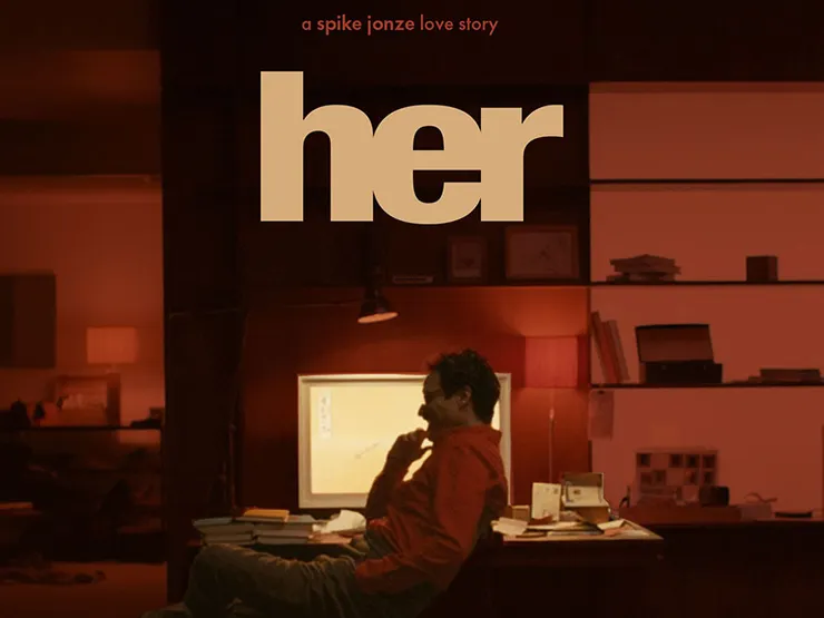 一項新研究發現，近三分之一的美國人表示他們與人工智慧聊天機器人有過「親密或戀愛關係」。這類關係也越來越多地出現在媒體和流行文化中，圖為《雲端情人》(2013) 科幻愛情電影。