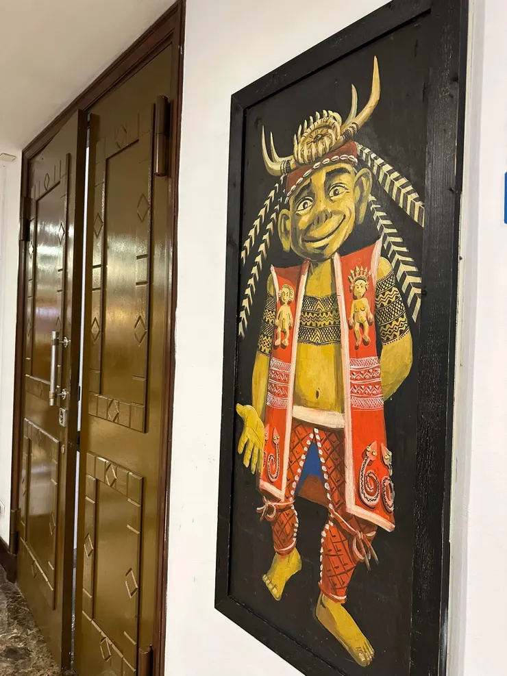 這個飯店的佈置是很有主題性的