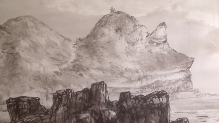 〈龍洞潮騷〉局部－海岩