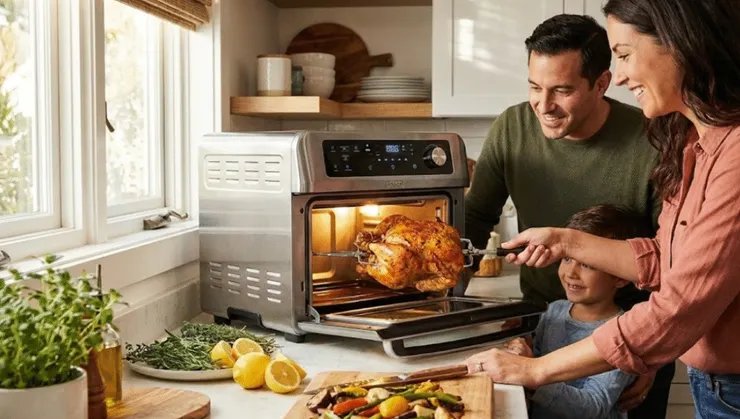 氣炸烤箱示意圖